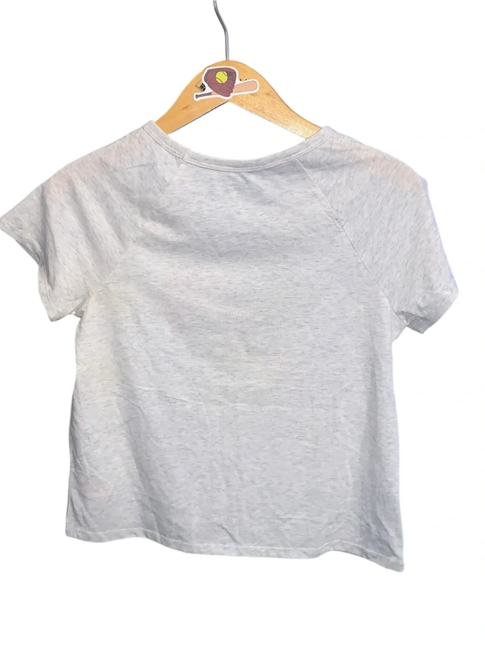 NWT Justice “We Are The Future” Grey Front Knot Short Sleeve Top African